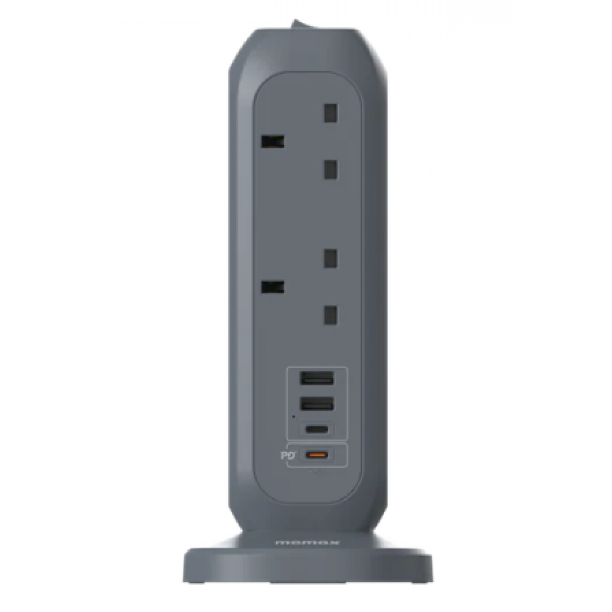 Momax US11UKE OnePlug PD20W 11位排插4位快充USB拖板 (太空灰)